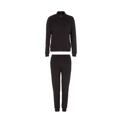 EA7 Emporio Armani Tuta sportiva Tuta Donna con zip logata Eagle Nero oro - Francavilla Moda